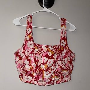 Floral crop top